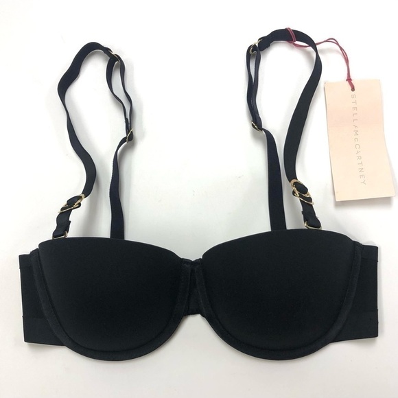 Stella McCartney NEW balconette bra Black Stella Smooth Size 30C - Picture 5 of 10